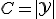 C = |\mathcal{Y}|