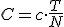 C = c \cdot \frac{T}{N}
