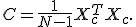 C=\frac{1}{N-1}X_c^TX_c.