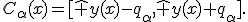 C_\alpha(x)=[\hat y(x)-q_\alpha,\hat y(x)+q_\alpha].