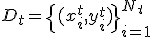D_t = \{(x_{i}^t, y_{i}^t)\}_{i=1}^{N_t}