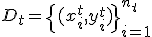 D_t = \{(x_i^t, y_i^t)\}_{i=1}^{n_t}