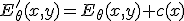 E'_\theta(x,y)=E_\theta(x,y)+c(x)