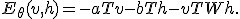 E_\theta(v,h)=-a^\mathsf{T}v-b^\mathsf{T}h-v^\mathsf{T}Wh.