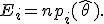 E_i=np_i(\widehat{\theta}).