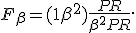 F_\beta = (1+\beta^2)\frac{P R}{\beta^2P+R}.