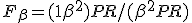 F_\beta = (1+\beta^2)PR/(\beta^2P+R)