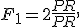 F_1 = 2\frac{P R}{P+R},