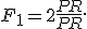 F_1 = 2\frac{P R}{P+R}.