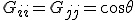 G_{ii}=G_{jj}=\cos\theta