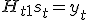 H_{t+1}s_t = y_t