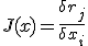 J(x) = \frac{\delta r_j}{\delta x_i}