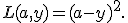 
L(a,y)=(a-y)^2.

