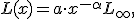 L(x) = a \cdot x^{-\alpha} + L_\infty,