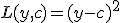 L(y,c) = (y-c)^2