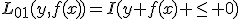 L_{01}(y,f(x))=I(y f(x) \leq 0)