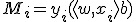 M_i = y_i (\langle w, x_i \rangle + b)
