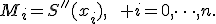 M_i=S''(x_i),\qquad i=0,\dots,n.