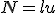 N = l + u