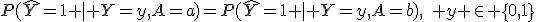 
P(\hat{Y}=1 \mid Y=y,A=a)
=
P(\hat{Y}=1 \mid Y=y,A=b),
\quad y \in \{0,1\}
