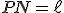 P + N = \ell