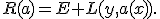 R(a)=E L(y,a(x)).