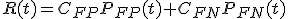 R(t)=C_{FP}P_{FP}(t)+C_{FN}P_{FN}(t)