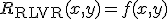 R_{\mathrm{RLVR}}(x,y)=f(x,y)