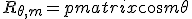 R_{\theta, m} = \begin{pmatrix}\cos m\theta & -\sin m\theta\\[2pt] \sin m\theta & \cos m\theta\end{pmatrix}