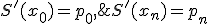 S'(x_0)=p_0,\;S'(x_n)=p_n