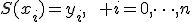 S(x_i)=y_i,\qquad i=0,\dots,n;