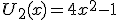U_2(x) = 4x^2 - 1