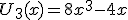 U_3(x) = 8x^3 - 4x