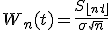 W_n(t) = \frac{S_{\lfloor nt \rfloor}}{\sigma \sqrt{n}}