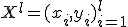X^l = (x_i, y_i)_{i=1}^l