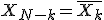 X_{N-k} = \overline{X_k}