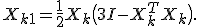 X_{k+1} = \frac{1}{2} X_k \bigl(3I - X_k^T X_k\bigr).