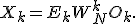
X_k = E_k + W_N^k O_k.
