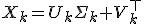 X_k=U_k\Sigma_k V_k^\top