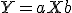 Y = aX + b