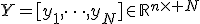Y=[y_1,\dots,y_N]\in\mathbb{R}^{n\times N}