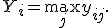 Y_i = \max_{j} y_{ij}.