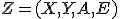 Z=(X,Y,A,E)