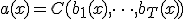 a(x) = C(b_1(x), \dots, b_T(x))