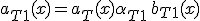 a_{T+1}(x) = a_T(x) + \alpha_{T+1}\, b_{T+1}(x)