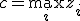 c = \max_i z_i