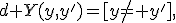 d_\mathcal Y(y,y')=[y\ne y'],