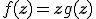 f(\mathbf{z}) = \mathbf{z} + g(\mathbf{z})