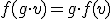 f(g \cdot v) = g \cdot f(v)