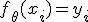 f_{\theta}(x_i)=y_i